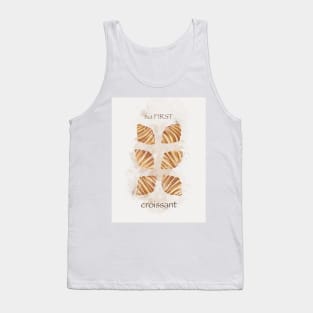 BUT FIRST ... croissant! illustration watecolor Tank Top